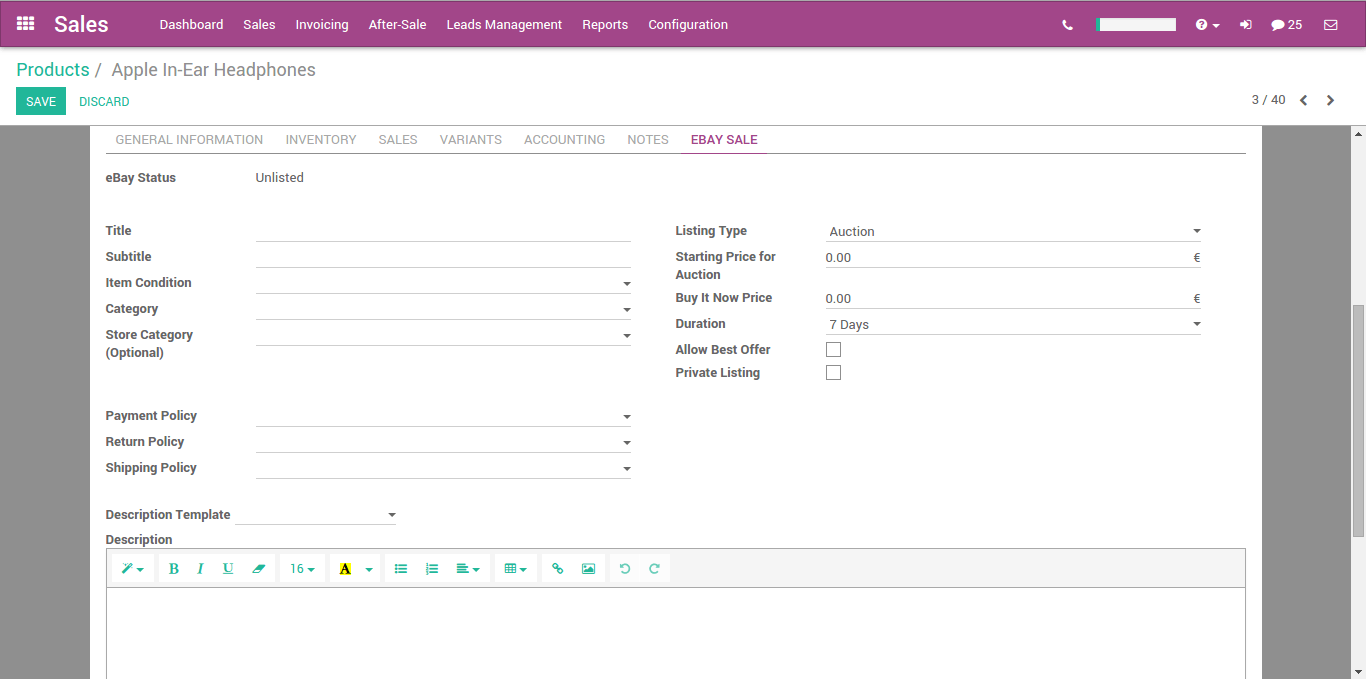 Как составить список продуктов? — Перевод на русский язык документации Odoo  11.0