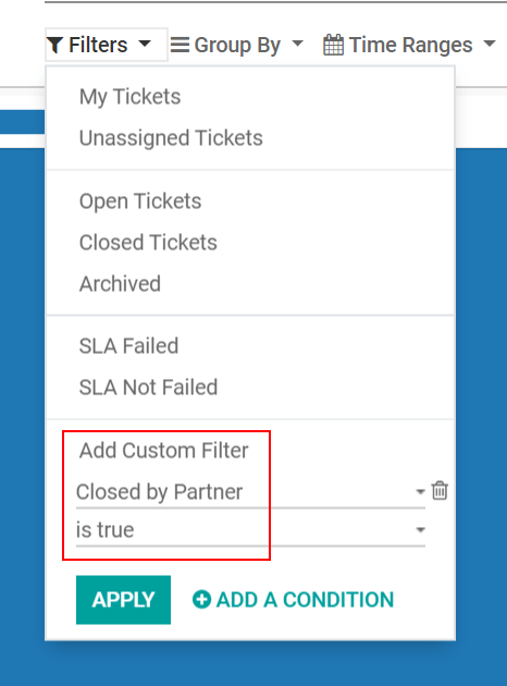 Reports on Ticket closing in Odoo Helpdesk