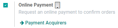 How to enable online payment on Odoo Sales?