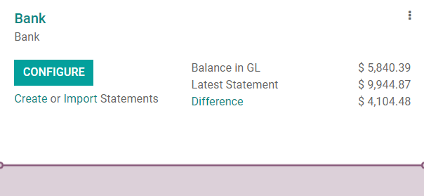 Import a bank statement file in Odoo Accounting
