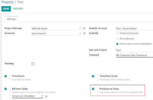 Keep track of stock in Odoo Field Service
